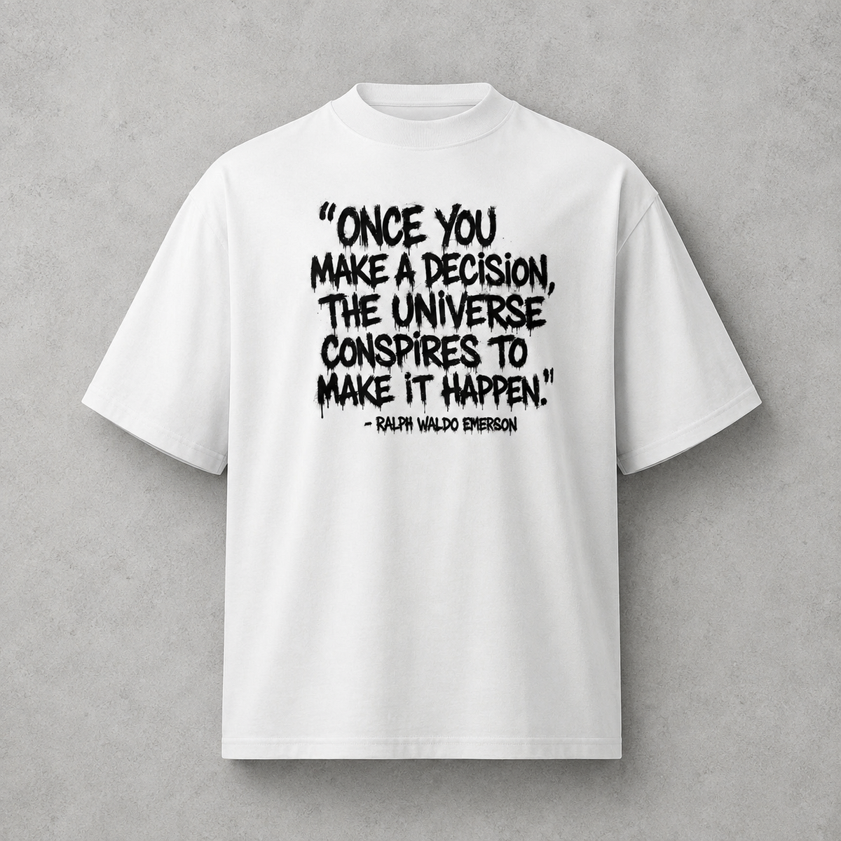 Unisex Emerson Oversized High Neck T-Shirt