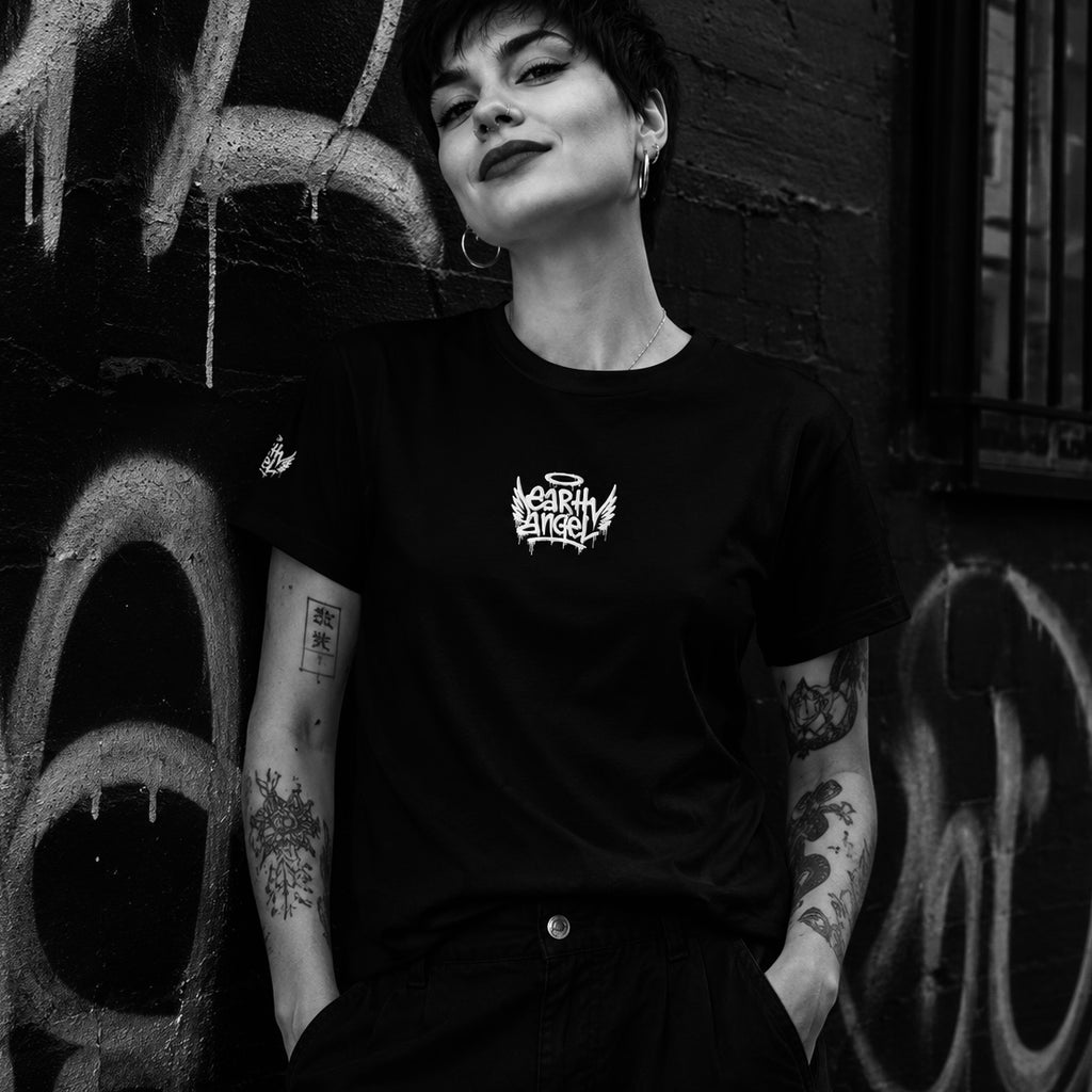 Women's Earth Angel Embroidered T-Shirt