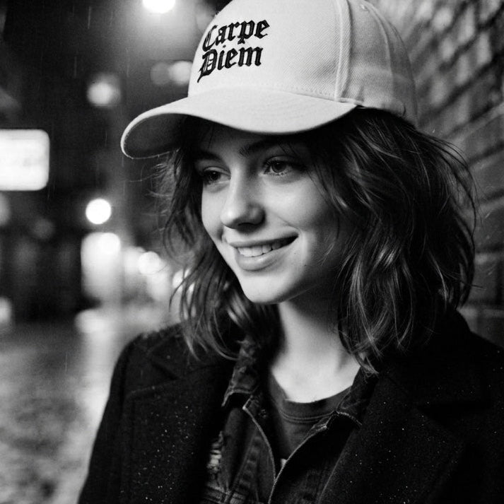 Embroidered Carpe Diem Trucker Cap