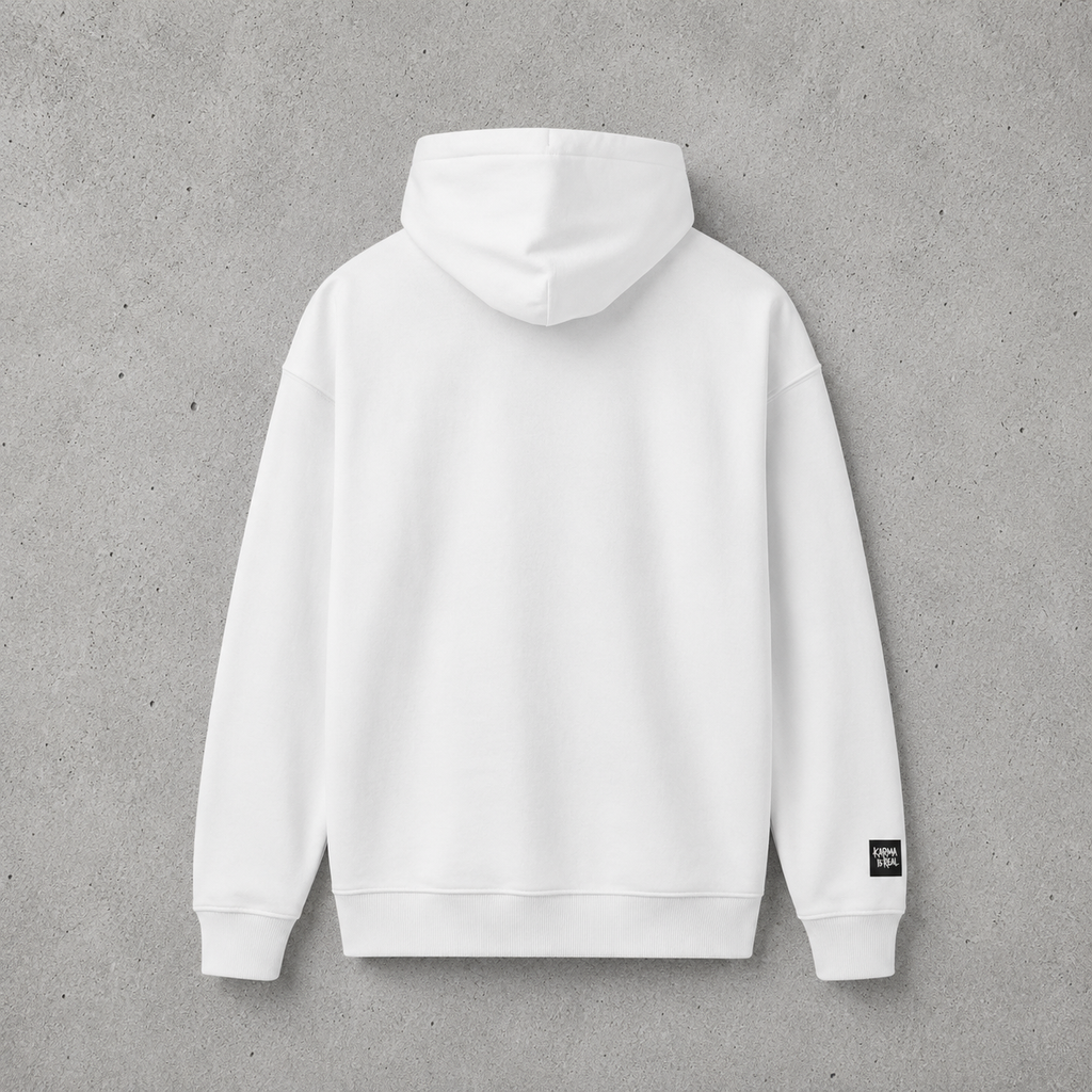 Unisex Karma Embroidered Hoodie