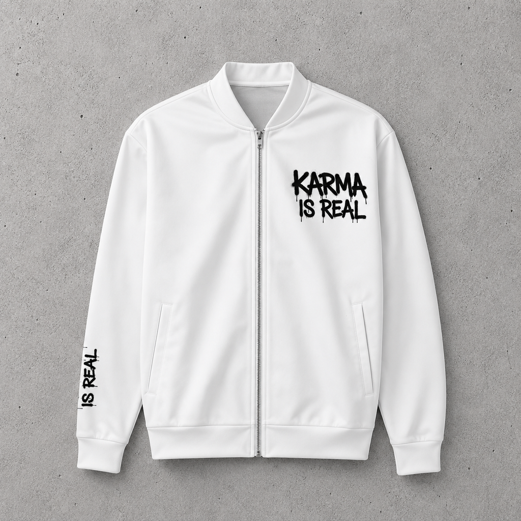 Unisex Karma is Real Bomber Jacket