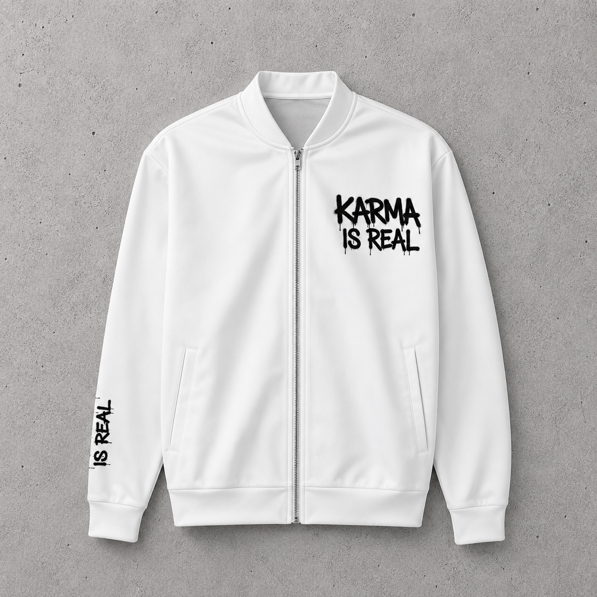 Unisex Karma is Real Bomber Jacket