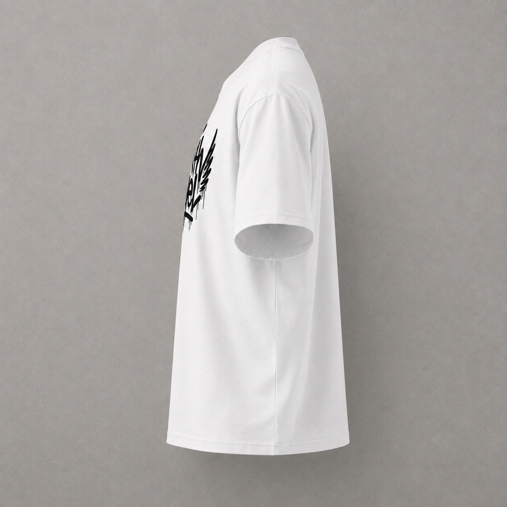 Unisex Earth Angel Oversized High Neck T-Shirt