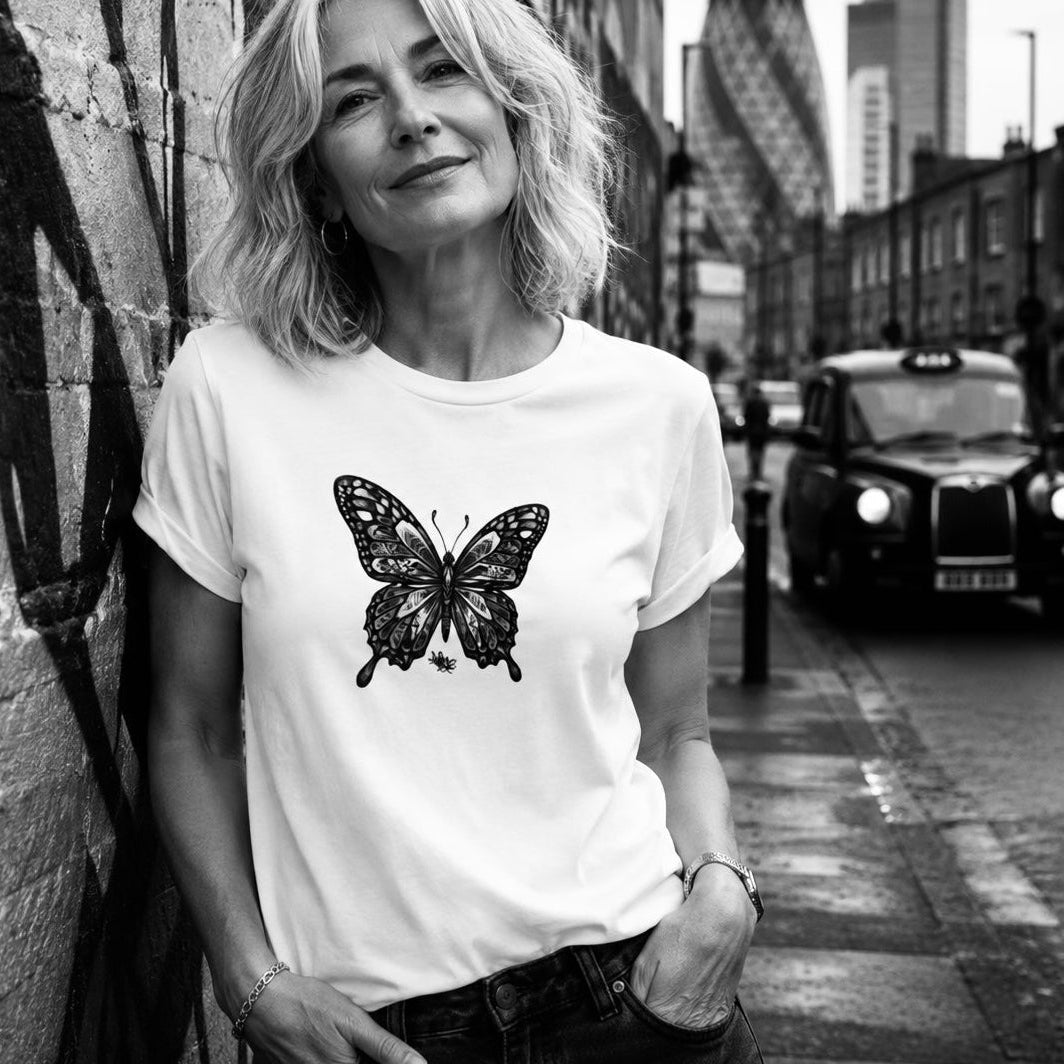 Women's Butterfly Graffiti T-Shirt