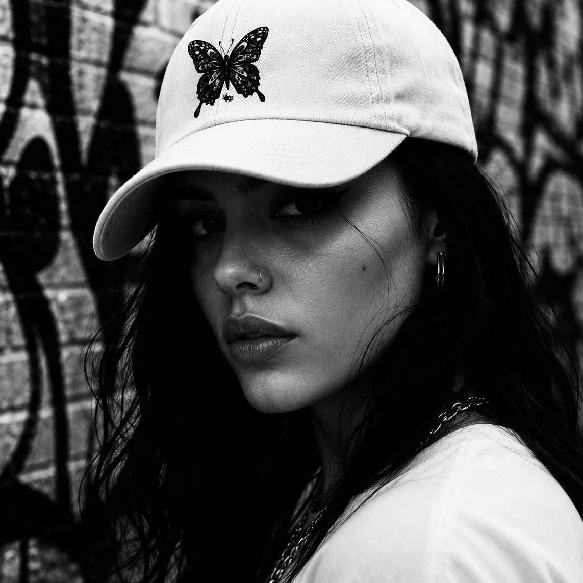 Graffiti Butterfly Cap