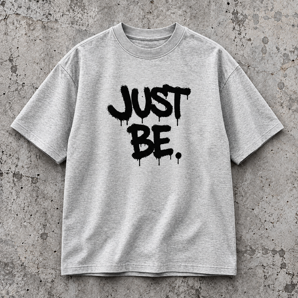 Unisex Just Be Oversized High Neck T-Shirt